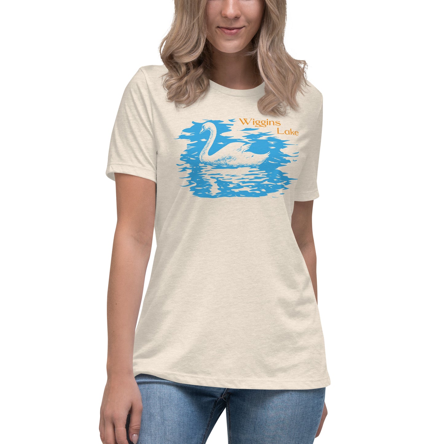 Wiggins Lake Swan - Women's Relaxed T-Shirt