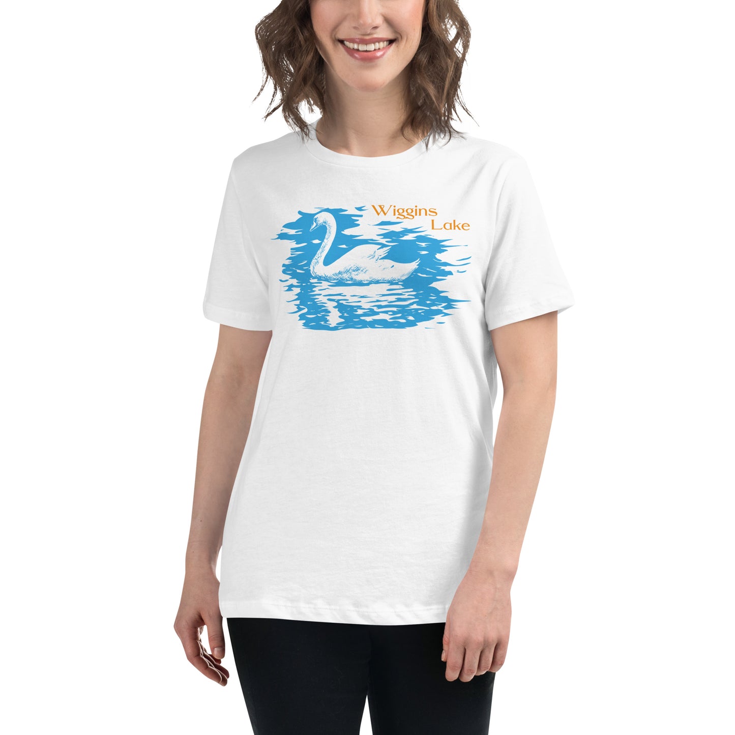 Wiggins Lake Swan - Women's Relaxed T-Shirt